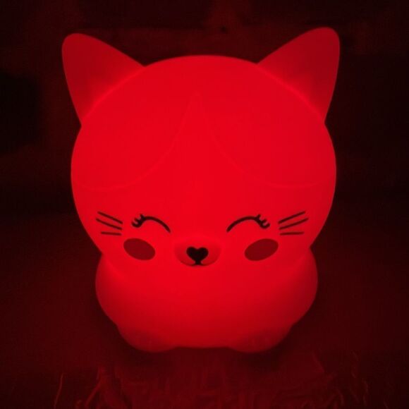New Eccolo Ambient light mini lamp soft squishy white cute kitty - Picture 4 of 11